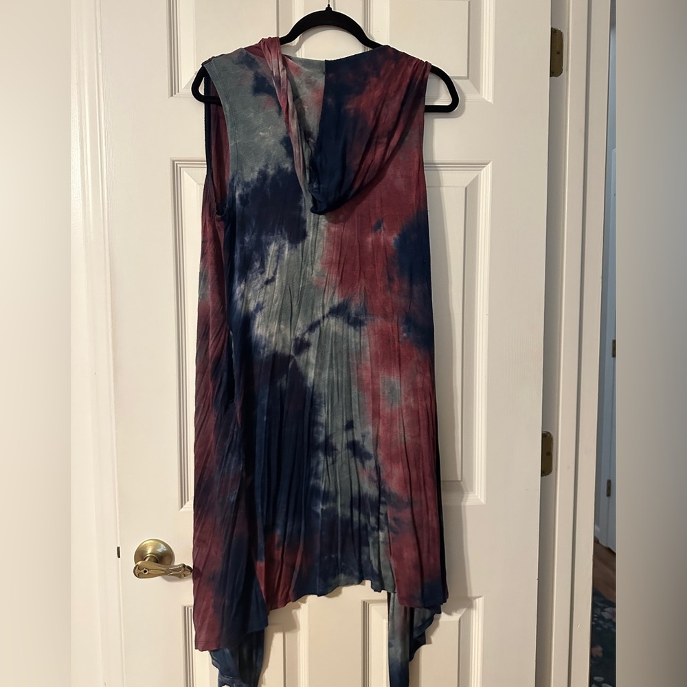Coin 1804 Tie-Dye Sleeveless Duster (with Pockets) - Picture 5 of 5